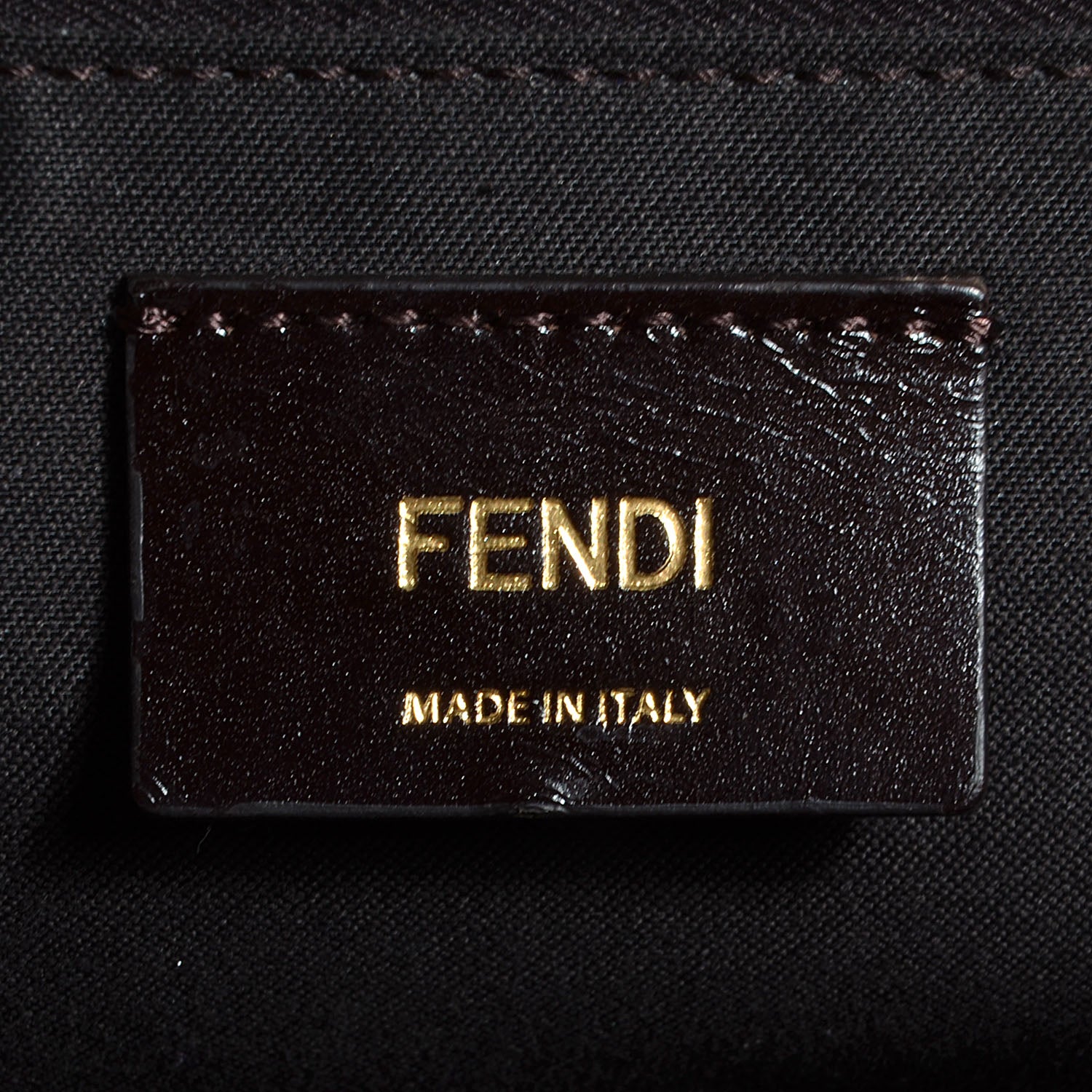 Fendi Pequin Spalmati Vitello Flamingo Hobo Bag Tobacco 6 of 10