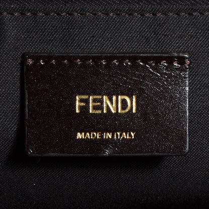 Fendi Pequin Spalmati Vitello Flamingo Hobo Bag Tobacco 6 of 10