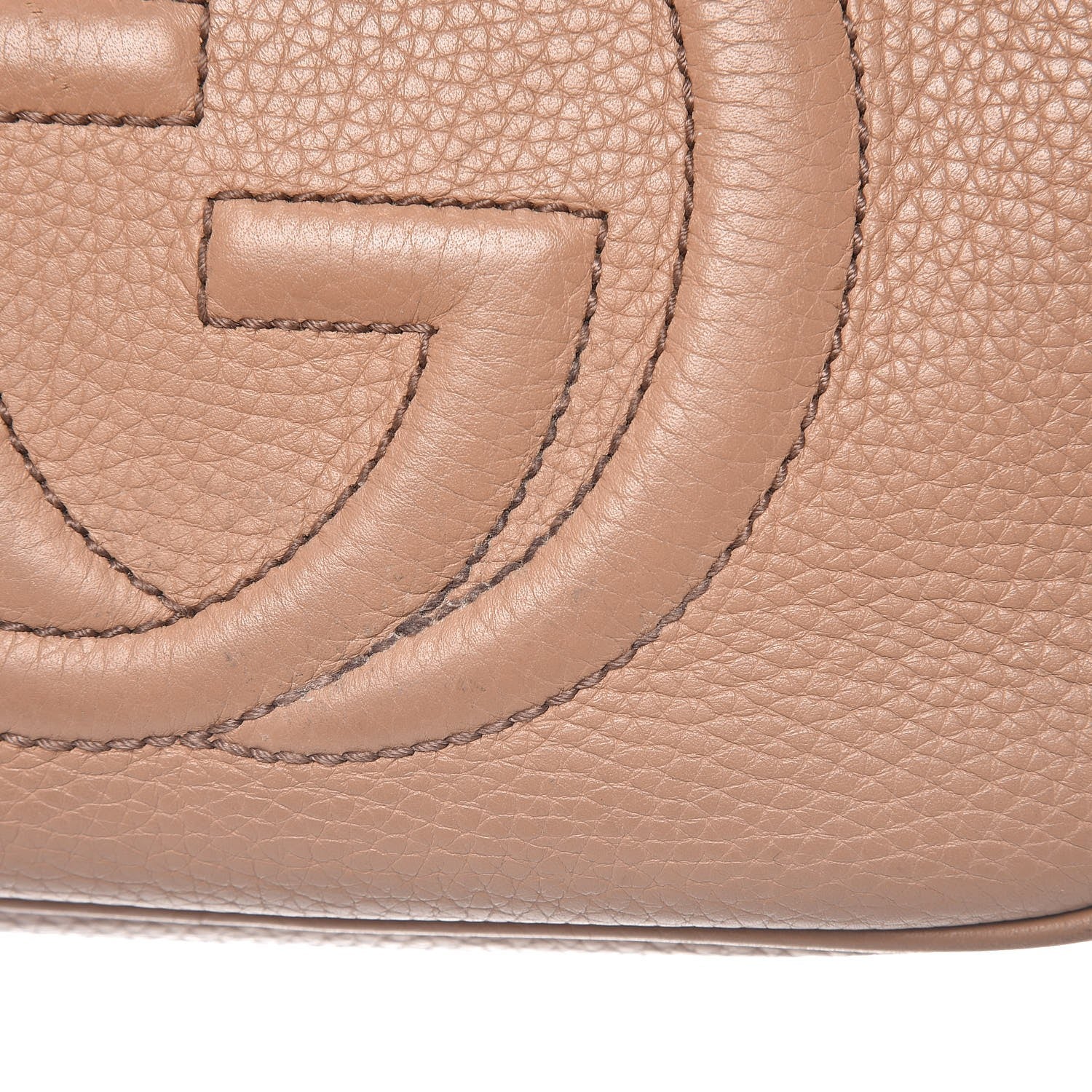 Gucci Pebbled Calfskin Small Soho Disco Bag Camelia 15 of 16