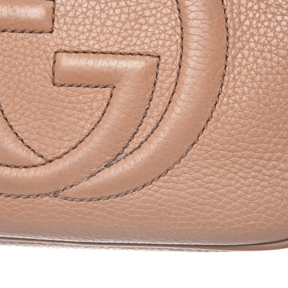 Gucci Pebbled Calfskin Small Soho Disco Bag Camelia 15 of 16