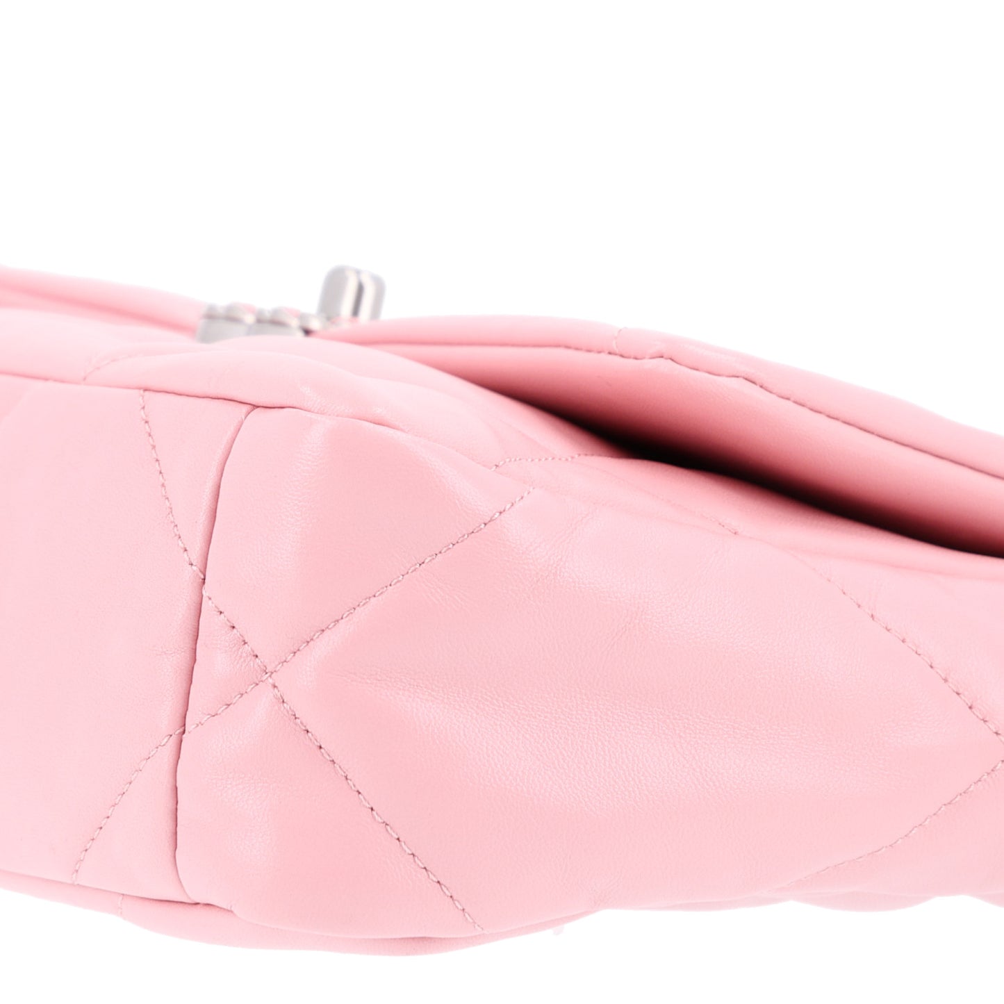 Lambskin Quilted Medium Chanel 19 Flap Light Pink