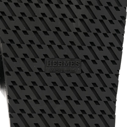 Hermes Calfskin Womens Chypre Sandals 36 Black 6 of 9