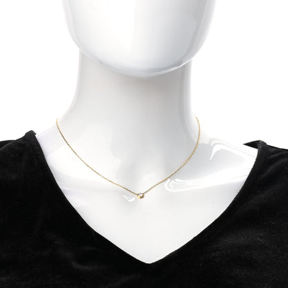 Cartier 18K Yellow Gold Diamond LM D'Amour Pendant Necklace 2 of 6