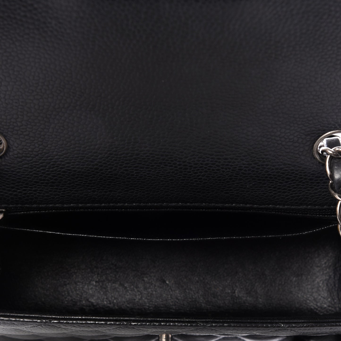 Caviar Quilted Mini Rectangular Flap Black