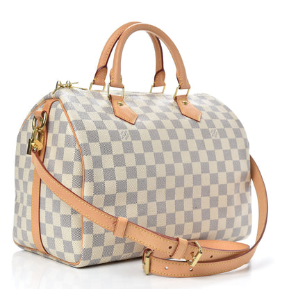 Louis Vuitton Damier Azur Speedy Bandouliere 30 3 of 12