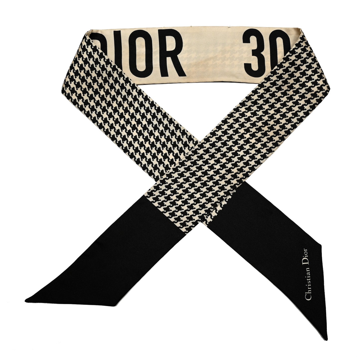 Silk 30 Montaigne Mitzah Scarf Black White