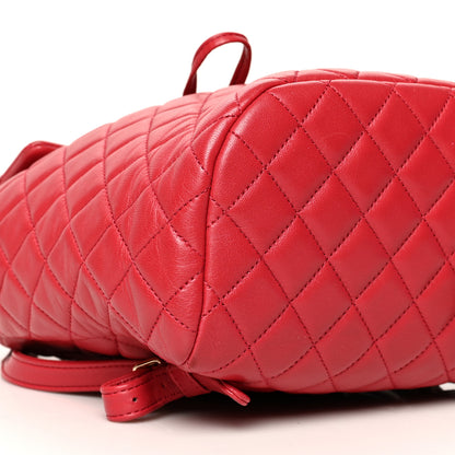 Chanel Lambskin Quilted Small Urban Spirit Backpack Dark Pink 9 of 11