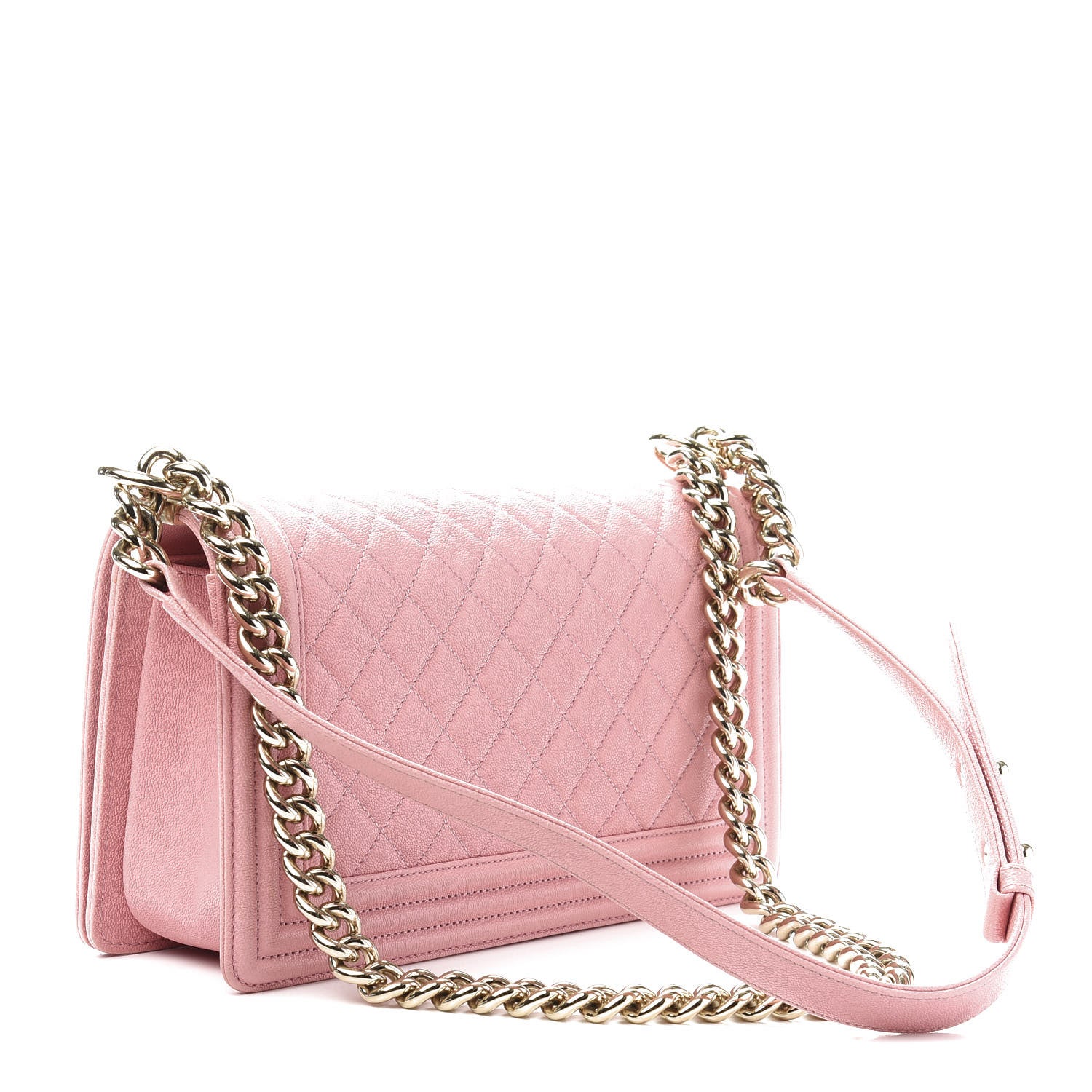 Chanel Caviar Quilted Medium Boy Flap Pink 3 of 12