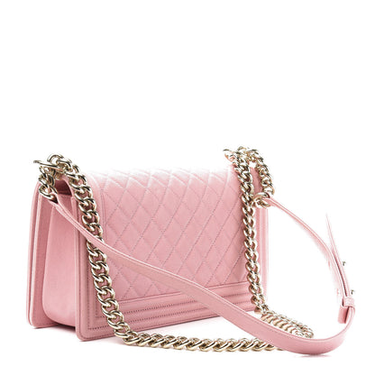 Chanel Caviar Quilted Medium Boy Flap Pink 3 of 12