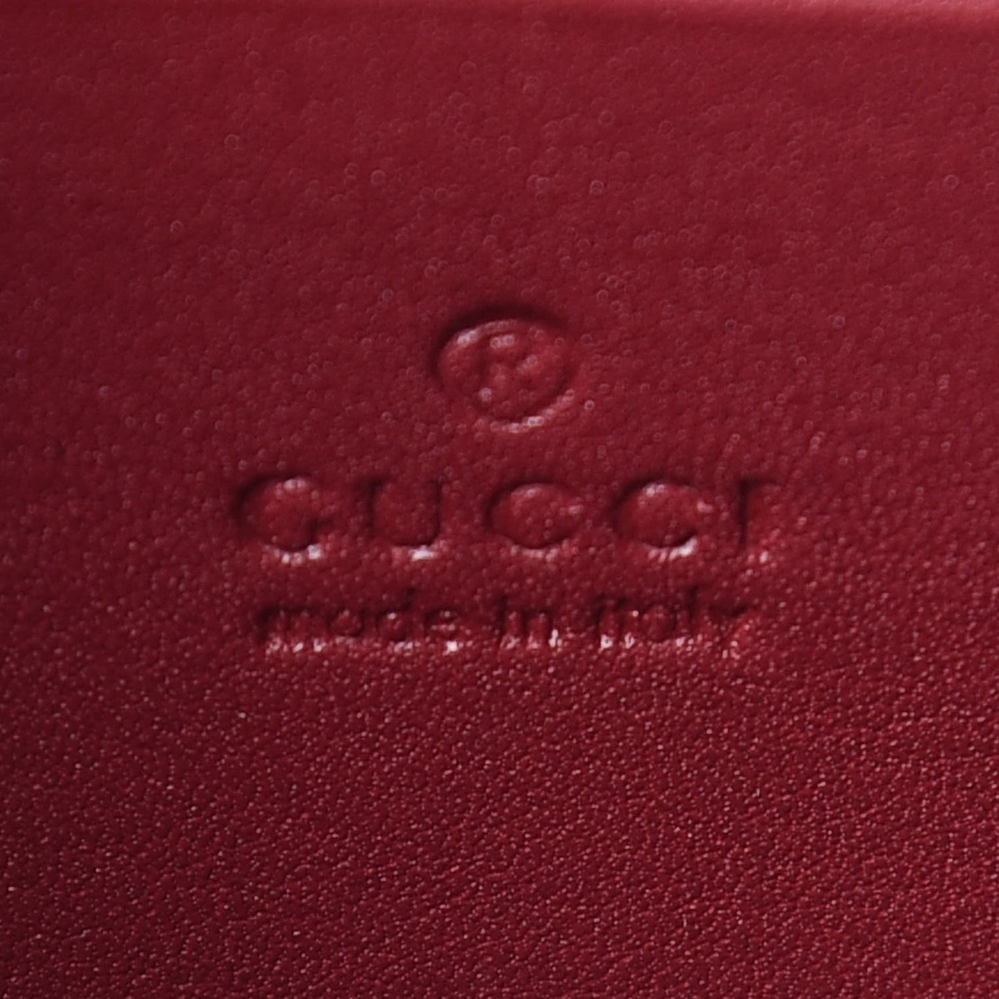 Velvet GG Monogram Mini Dionysus Chain Wallet Red Cipria