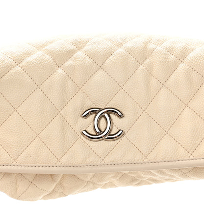 Chanel Caviar Quilted French Riviera Hobo Dark White 8 of 15