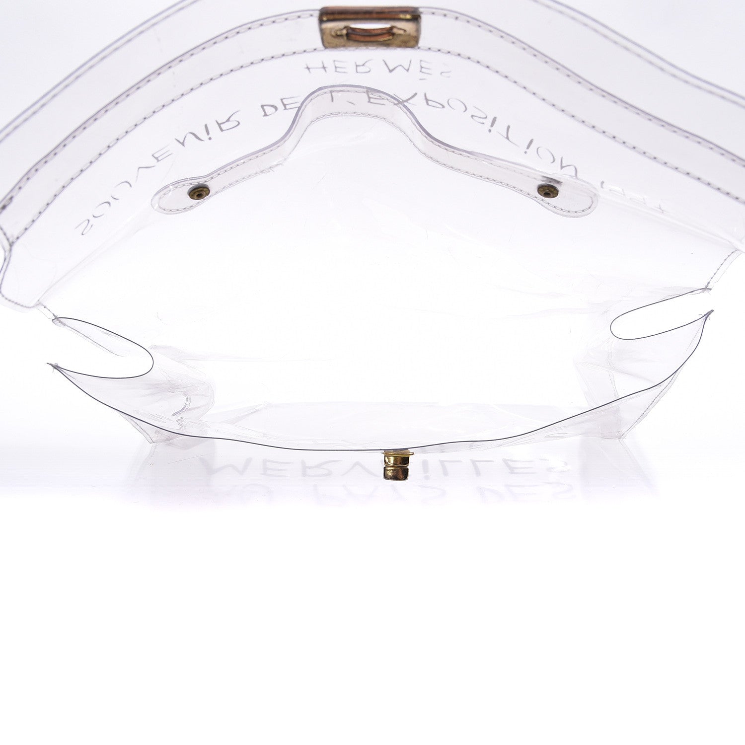 Hermes Vinyl Souvenir De L'Exposition Kelly Transparent 5 of 13