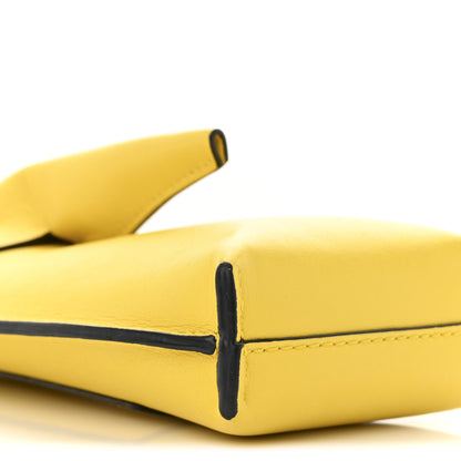 Loewe Calfskin Elephant Pouch Crossbody Bag Yellow 9 of 12