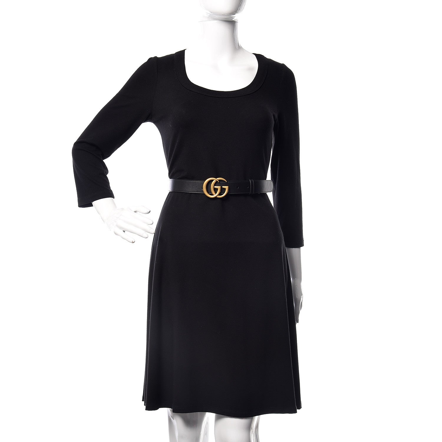 Gucci Calfskin Double G 30mm Belt 85 34 Black 2 of 7