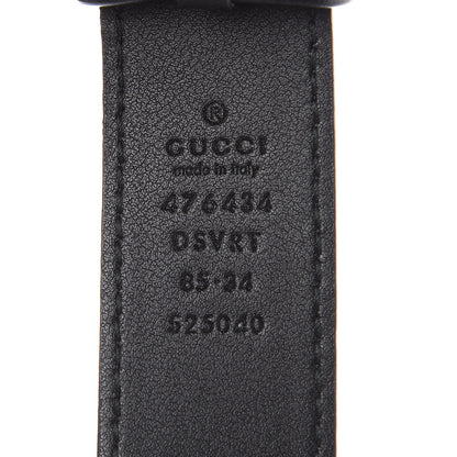 Gucci Calfskin Matelasse GG Marmont Belt Bag 85 34 Black 8 of 11