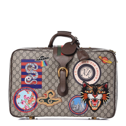 Gucci GG Supreme Monogram Embroidered Modern Future Courrier Suitcase 1 of 9