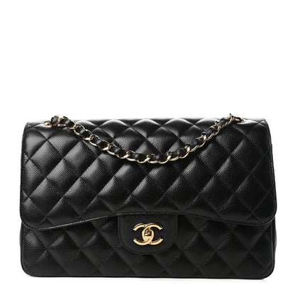 Chanel Caviar Quilted Jumbo Double Flap Black 1 of 9
