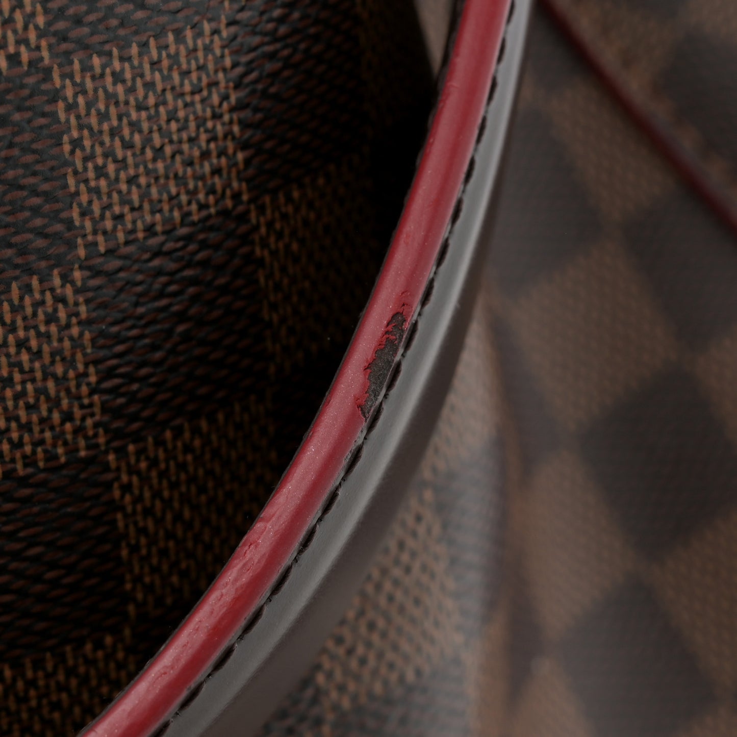 Damier Ebene Caissa Hobo Cherry