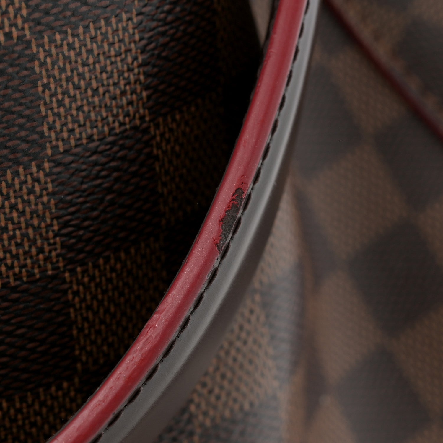 Louis Vuitton Damier Ebene Caissa Hobo Cherry 15 of 15