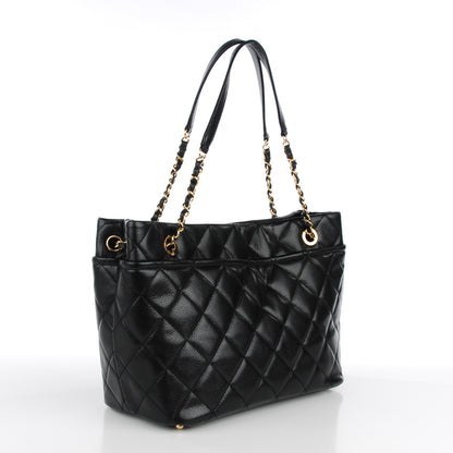 Chanel Caviar Quilted CC Timeless Soft Hobo Black 3 of 8