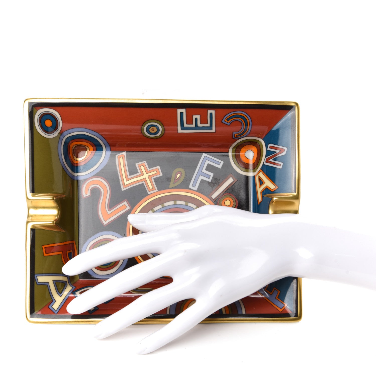 Hermes Porcelain Tohu Bohu Ashtray 2 of 5