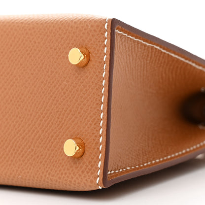Hermes Epsom Mini Kelly Sellier 20 Gold 9 of 10