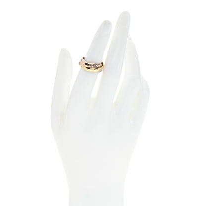 Cartier 18K Pink Yellow White Gold Classic Les Must De Cartier Trinity Ring 50 5.25 2 of 4