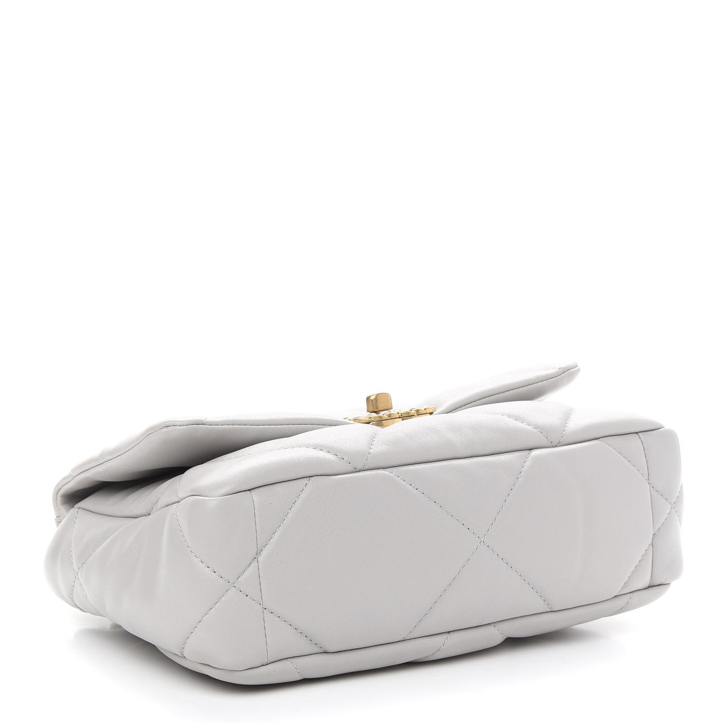 Lambskin Quilted Medium Chanel 19 Flap Grey