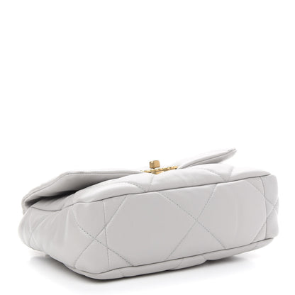 Chanel Lambskin Quilted Medium Chanel 19 Flap Grey 4 of 9