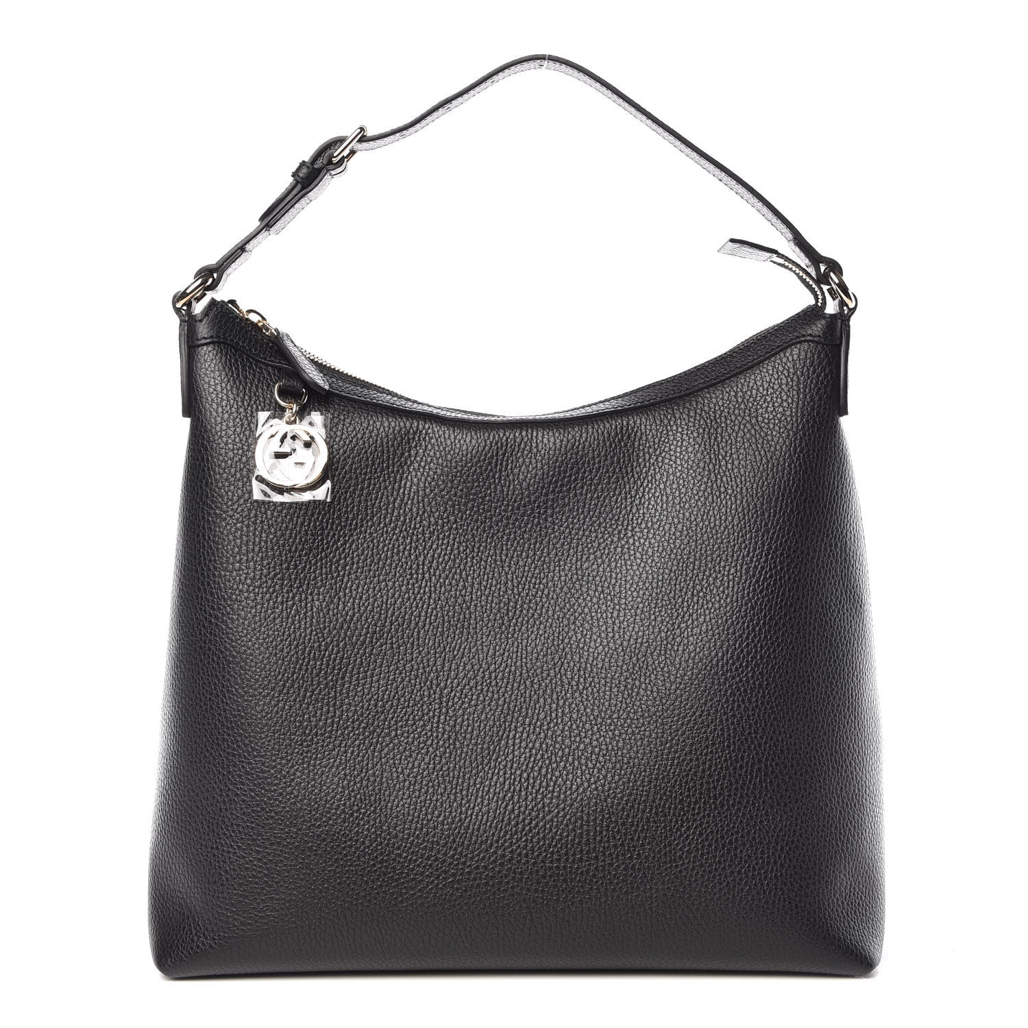 Gucci Dollar Calfskin GG Hobo Black 1 of 9