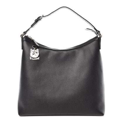 Gucci Dollar Calfskin GG Hobo Black 1 of 9