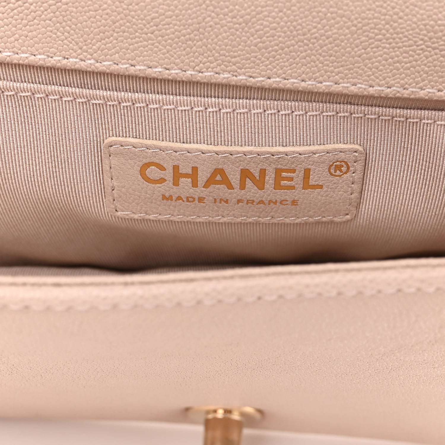 Chanel Caviar Quilted Medium Boy Flap Nude 6 of 10