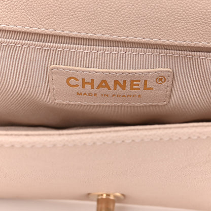 Chanel Caviar Quilted Medium Boy Flap Nude 6 of 10