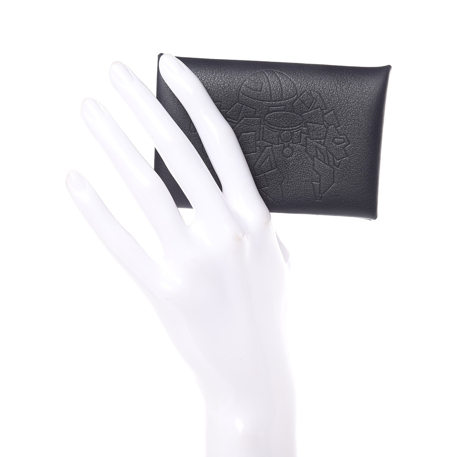 Hermes Evercolor Calvi Robot Card Case Bleu Indigo 2 of 8