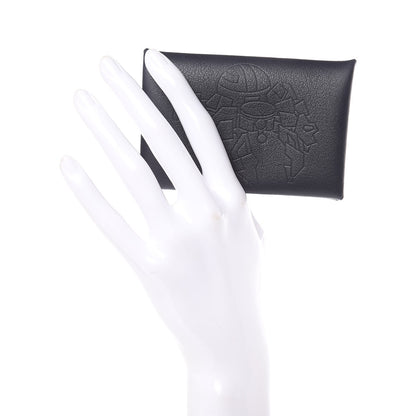 Hermes Evercolor Calvi Robot Card Case Bleu Indigo 2 of 8