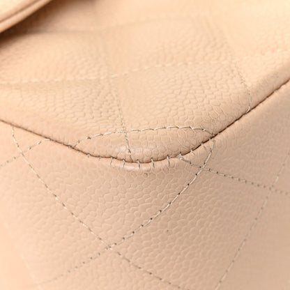 Chanel Caviar Quilted Jumbo Double Flap Beige Clair 13 of 16