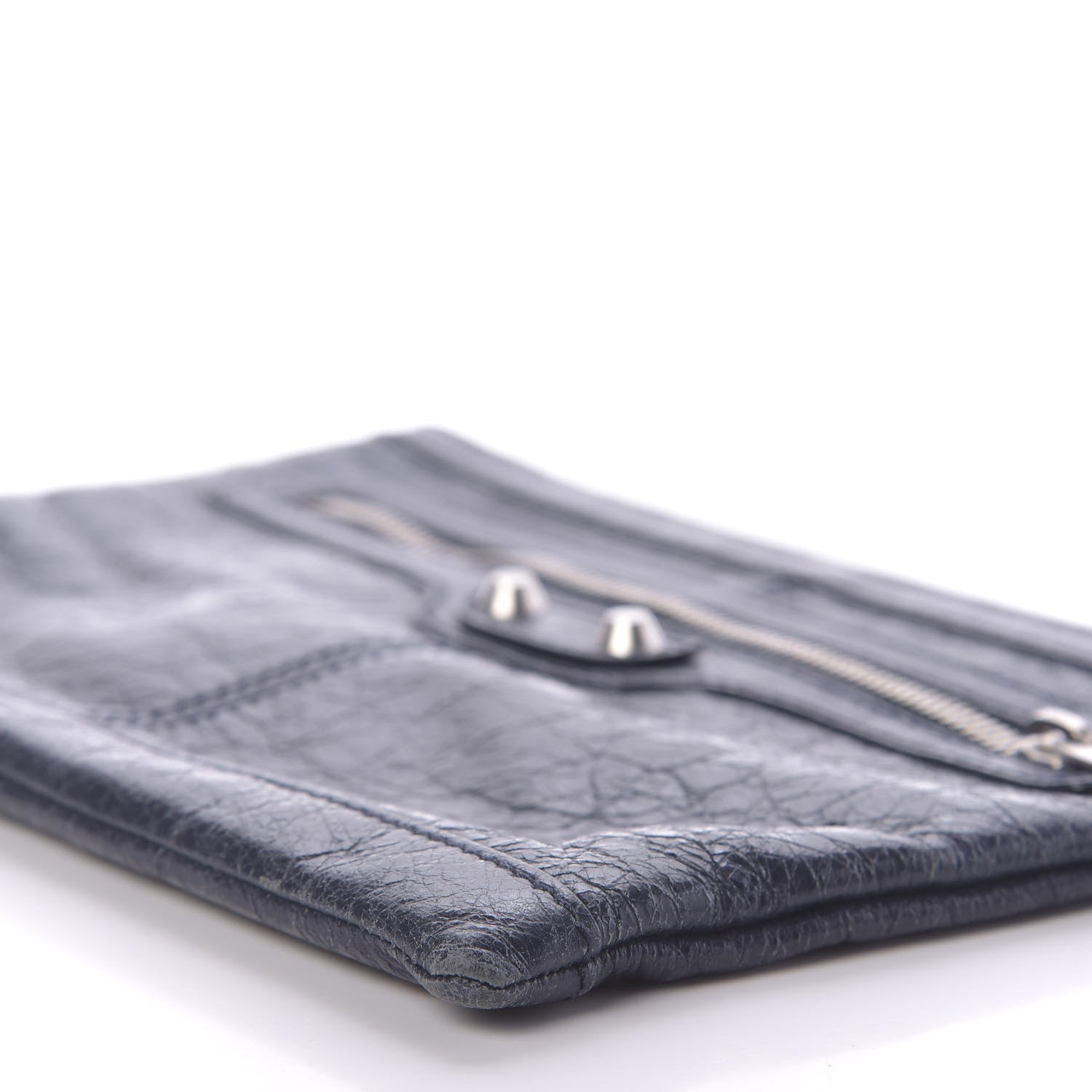 Balenciaga Agneau Arena Classic Hardware Small Clip Bleu Nuit 6 of 8