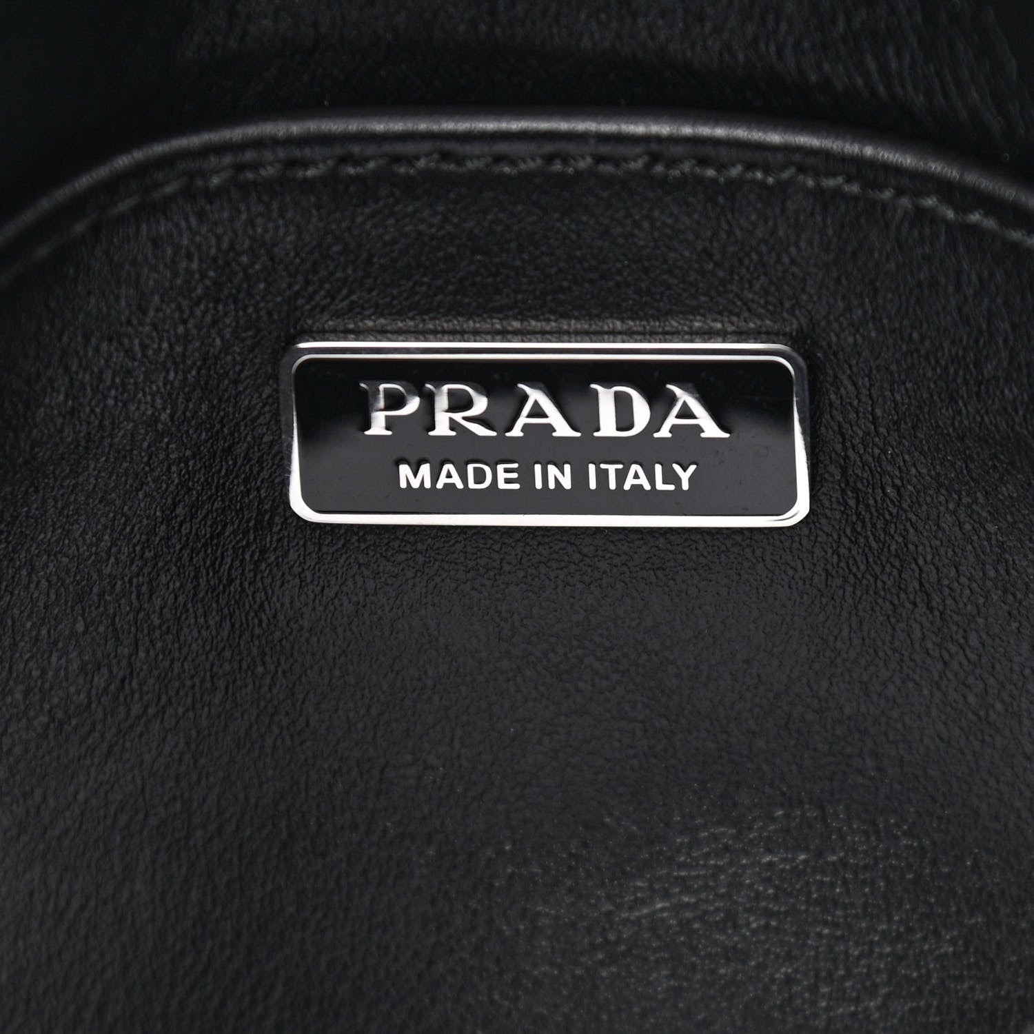 Prada Spazzolato Cleo Flap Shoulder Bag Black 5 of 9