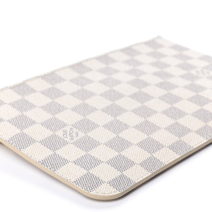 Louis Vuitton Damier Azur Neverfull MM GM Pochette Rose Ballerine 5 of 8