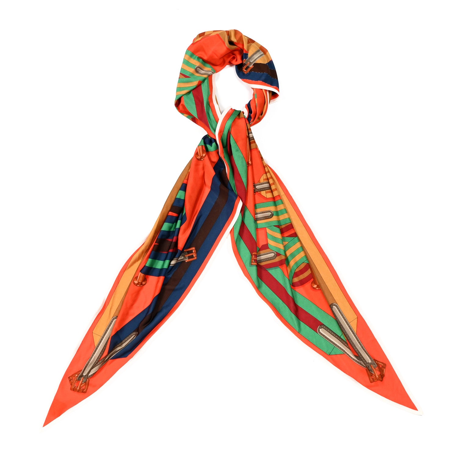 Hermes Silk Sangles Giant Triangle Scarf 2 of 5