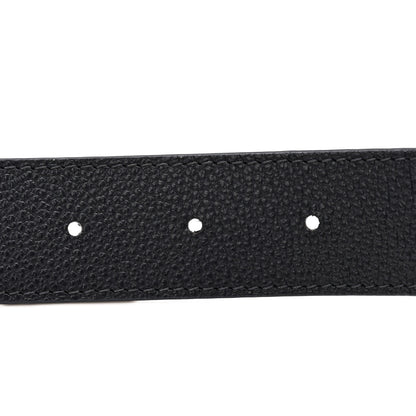 Louis Vuitton Calfskin Monogram 30mm LV Initiales Reversible Belt 80 32 Marine 5 of 7