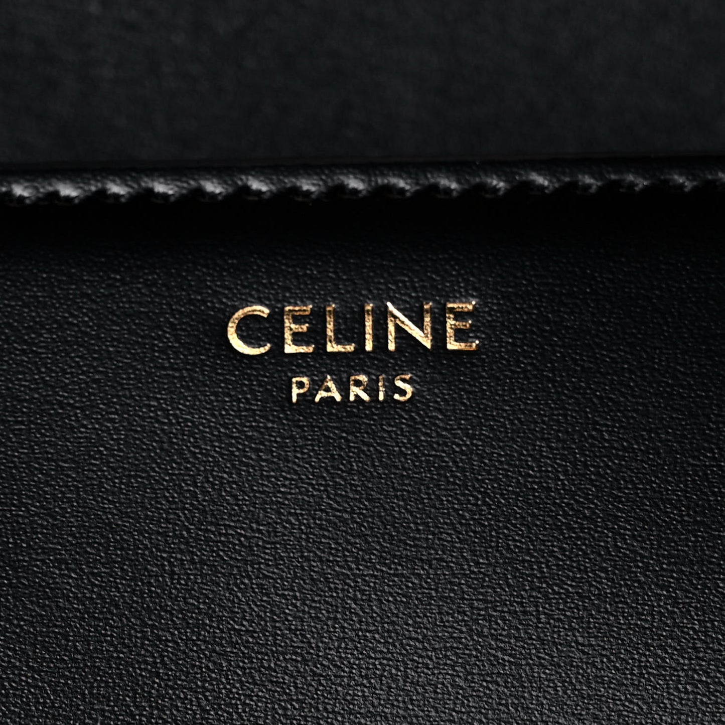 Shiny Calfskin Triomphe Shoulder Bag Black