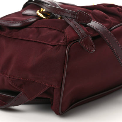 Prada Tessuto Nylon Small Backpack Bordeaux 8 of 9