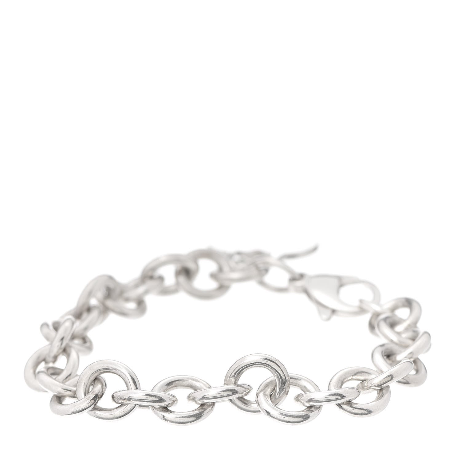 Tiffany Sterling Silver Heart Tag Charm Bracelet 3 of 6