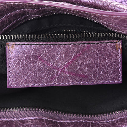 Balenciaga Agneau Classic Hardware City Metallic Purple 6 of 11