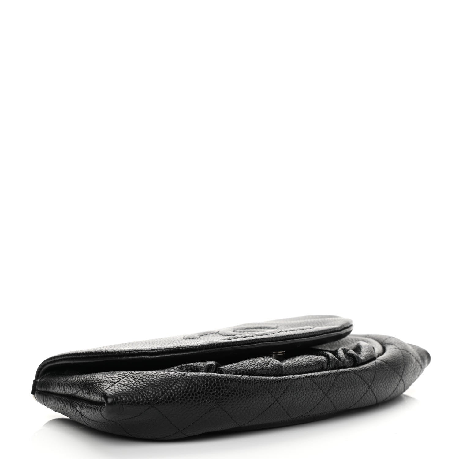 Chanel Caviar Half Moon Wallet On Chain WOC Black 3 of 10