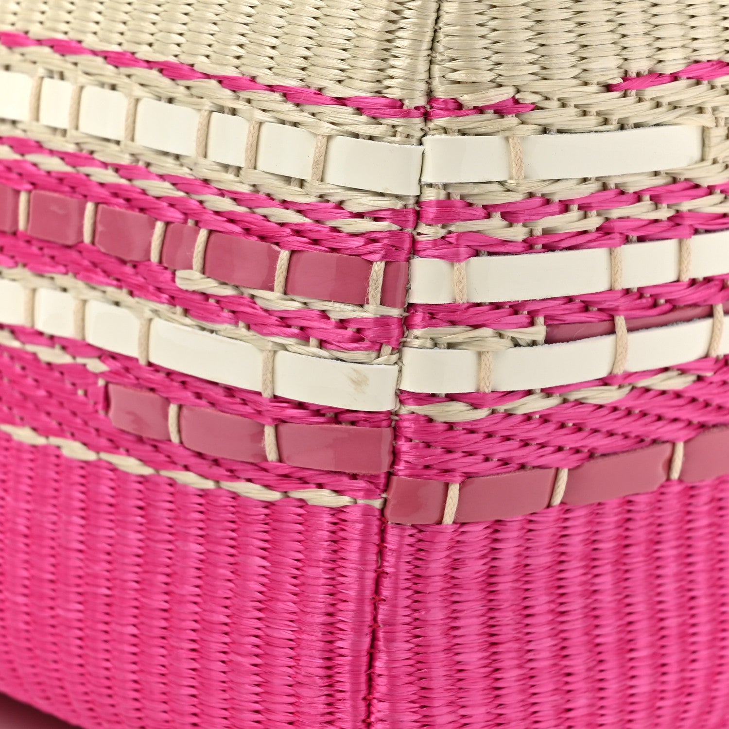 Christian Dior Raffia Medium Lady Dior Pink 13 of 14