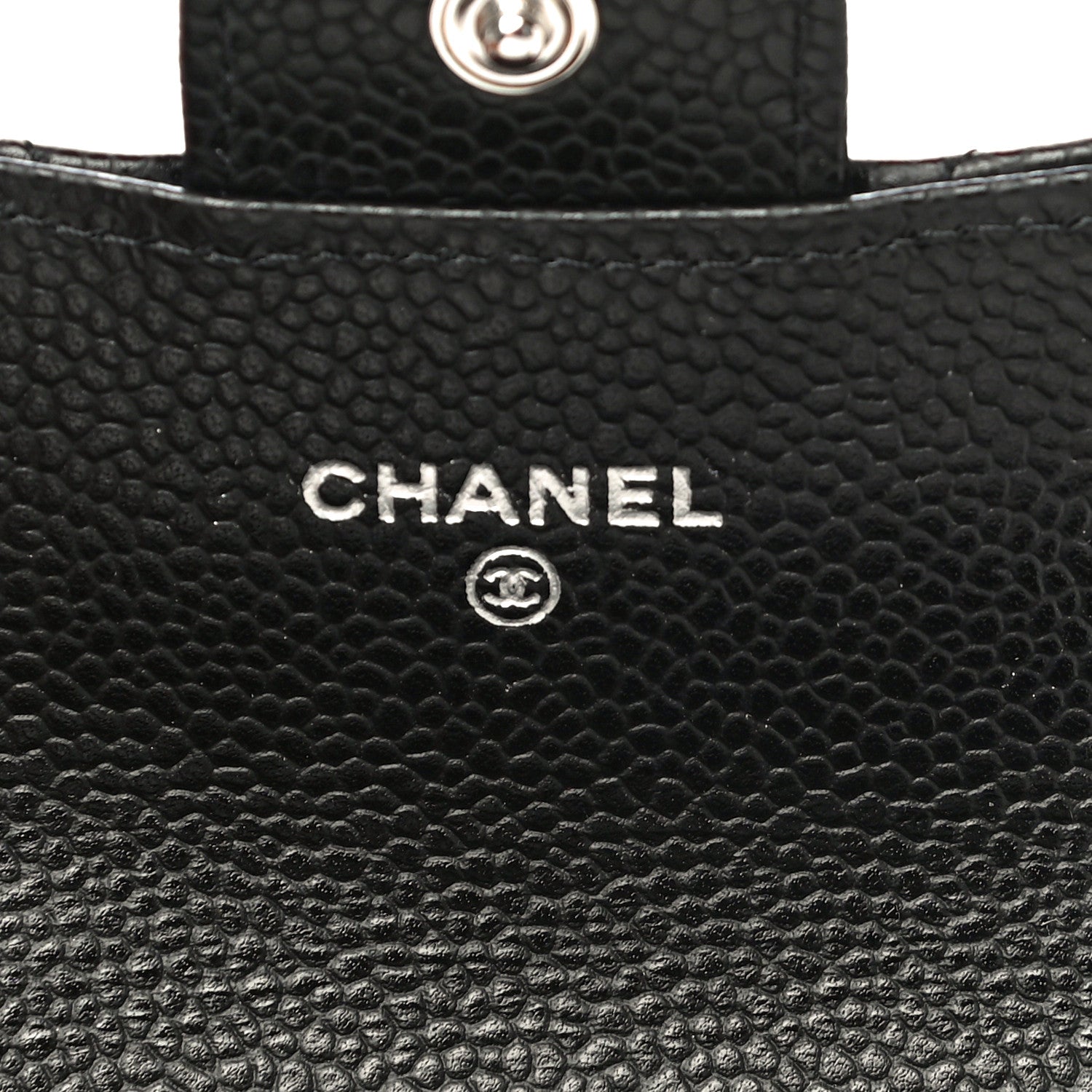 Chanel Caviar Quilted Flap Card Holder Wallet Black 7 of 11