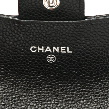 Chanel Caviar Quilted Flap Card Holder Wallet Black 7 of 11