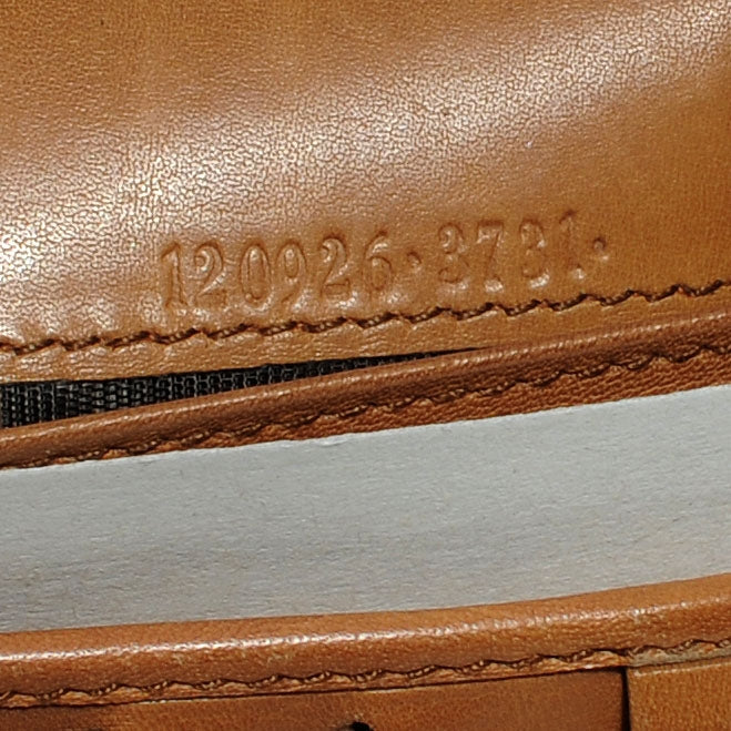 Gucci Leather Monogram Web Continental Wallet Tan 8 of 9